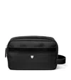 Aspinal Of London Leather Wash Bag In Black