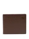 Aspinal Of London Logo-stamp Leather Wallet In Brown