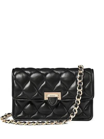 Aspinal Of London Lottie Shoulder Bag In Black