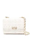 Aspinal Of London Lottie Tweed Shoulder Bag In Neutrals