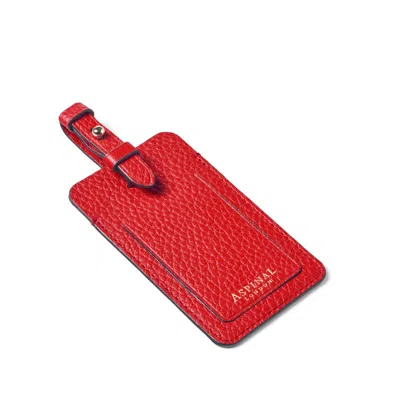 Aspinal Of London Luggage Tag In Red