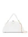 Aspinal Of London Luna Pearl-embellished Clutch Bag In White