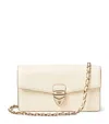 Aspinal Of London Ivory Mayfair Leather Clutch In Neutral