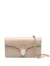 Aspinal Of London Mayfair Logo-lettering Patent-leather Clutch Bag