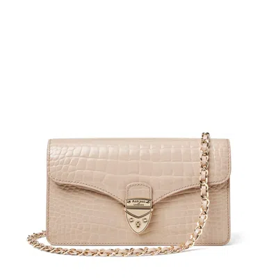 Aspinal Of London Mayfair Clutch Bag In Neutral