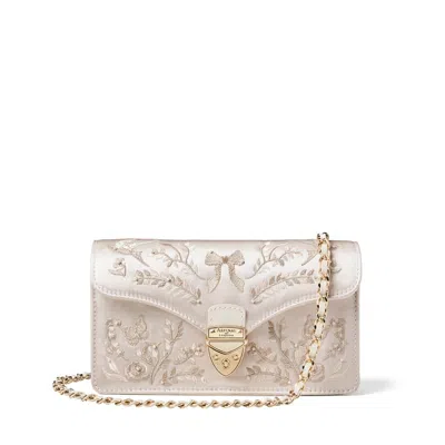 Aspinal Of London Mayfair Clutch In White