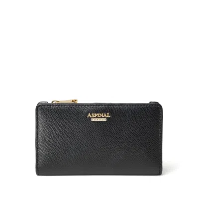 Aspinal Of London Mayfair Coin & Card Wallet In Black