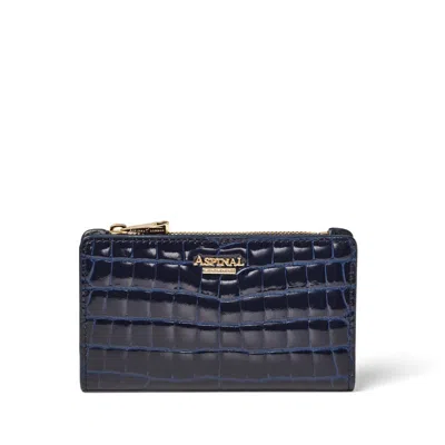 Aspinal Of London Mayfair® Coin & Card Wallet In Blue