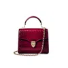 Aspinal Of London Mayfair Midi Burgundy Crocodile Print Bag
