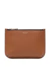 Aspinal Of London Medium Ella Leather Pouch In Brown