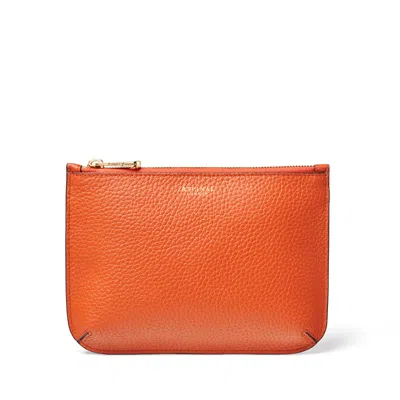 Aspinal Of London Medium Ella Pouch In Orange
