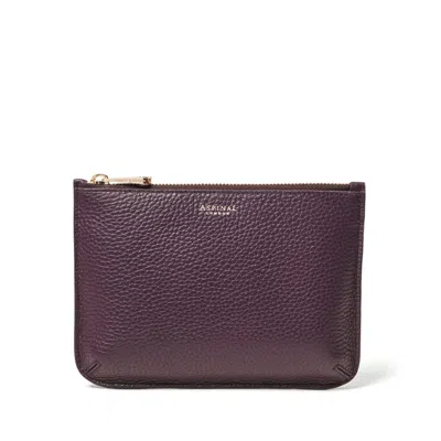 Aspinal Of London Medium Ella Pouch In Purple