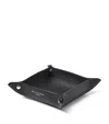 Aspinal Of London Medium Grained Leather Tidy Tray In Black