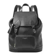 Aspinal Of London Medium Leather Hudson Backpack In Black