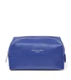 Aspinal Of London Medium Leather London Cosmetic Case In Blue
