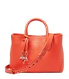Aspinal Of London Medium Leather London Tote Bag In Orange