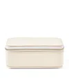 Aspinal Of London Medium Leather Travel Jewellery Box In Neutral