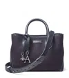 Aspinal Of London Womens Navy London Medium Leather Tote Bag In Navy