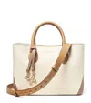 Aspinal Of London Womens Taupe London Logo-print Leather Tote Bag In Neutral