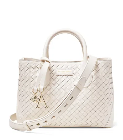 Aspinal Of London Medium Woven Leather London Tote Bag