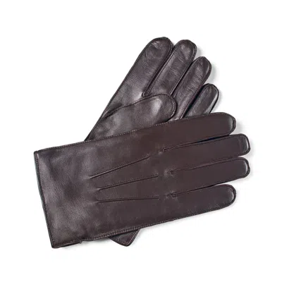 Aspinal Of London Men's Cashmere Lined Leather Gloves