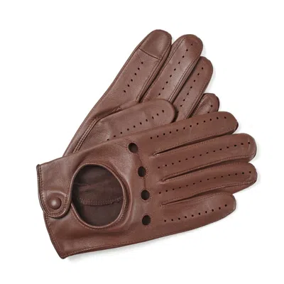 Aspinal Of London Men's Driving Gloves In Brown
