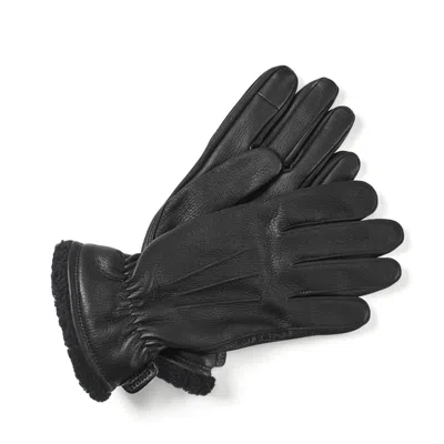 Aspinal Of London Deerskin Gloves In Black
