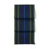 Aspinal Of London Men's Striped Merino Wool Scarf In Blue