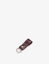Aspinal Of London Mens Amazonbrown Leather Loop Keyring In Amazonbrown