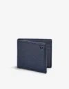 Aspinal Of London Womens Navy Billfold Eight-card Leather Wallet In Navy