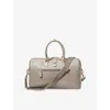 Aspinal Of London Mens Taupe Connaught Leather Flight Bag In Brown