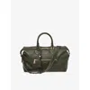 Aspinal Of London Mens Husdon Leather Flight Bag Green In Green