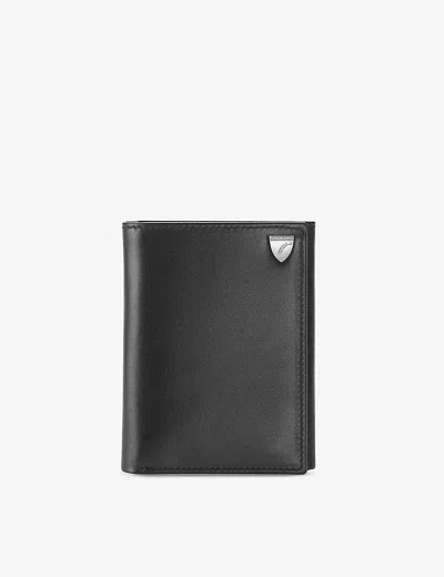 Aspinal Of London Branded Leather Trifold Wallet