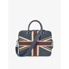 Aspinal Of London Mens Slim Mount Street Pebbled-leather Briefcase Brit