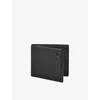 Aspinal Of London Mens Black Billfold Eight-card Leather Wallet In Black