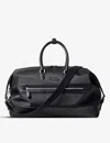 Aspinal Of London Black Brand-patch Woven Gym Bag In Black
