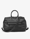 Aspinal Of London Black Brand-patch Woven Gym Bag In Black