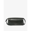 Aspinal Of London Mens  Mount Street Leather Wash Bag In Green