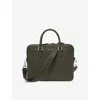 Aspinal Of London Mens Forestgreen Slim Mount Street Leather Laptop Bag