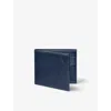 Aspinal Of London Mens Navy Billfold Eight-card Leather Wallet In Navy