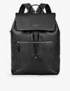 Aspinal Of London Mens Reporter Grained Leather Backpack