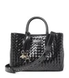 Aspinal Of London Midi Leather London Tote Bag In Black