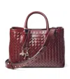 Aspinal Of London Womens Burgundy Midi London Charm Leather Tote Bag In Burgundy