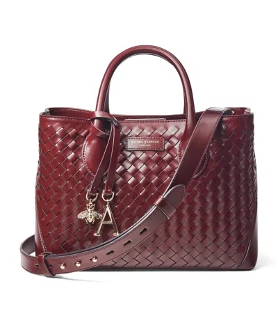 ASPINAL OF LONDON MIDI LEATHER LONDON TOTE BAG