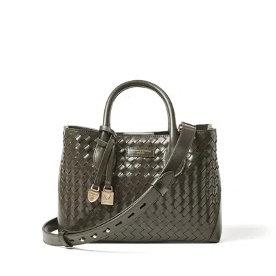 Aspinal Of London Midi London Tote In Green
