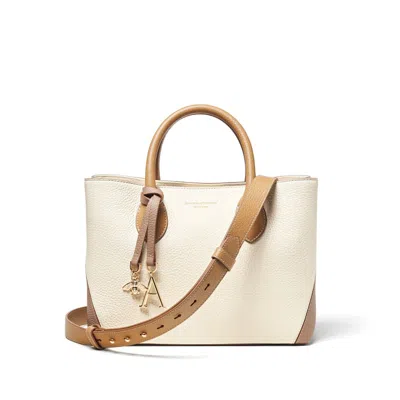 Aspinal Of London Midi London Tote In Neutral
