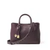 Aspinal Of London Midi London Tote In Purple