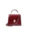 Aspinal Of London Womens Mayfair 2 Medium Leather Top-handle Bag Merlot In Burgundy