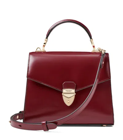 Aspinal Of London Midi Mayfair 2 Top-handle Bag In Burgundy