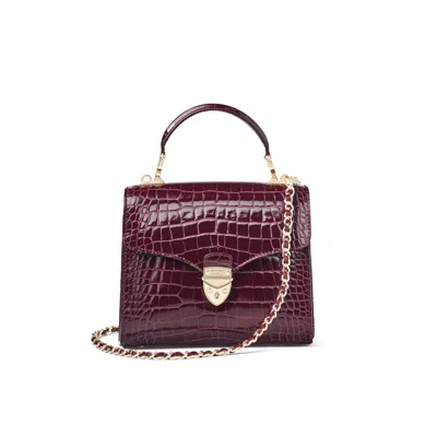Aspinal Of London Midi Mayfair Bag In Red